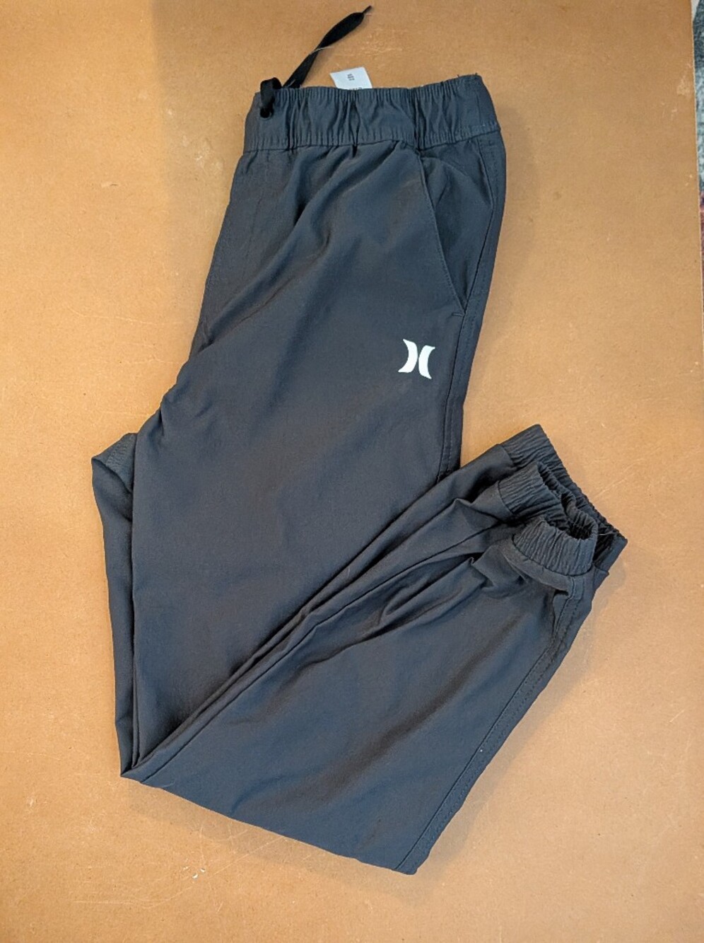 Hurley Kids Black Athletic Jogger Bottoms